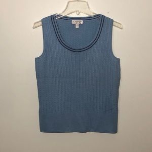 St. John Sport wool blend knit tank shell